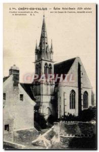 Crepy en Valois Old Postcard Church of St. Denis