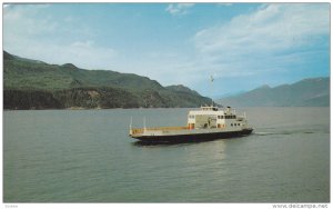 Ferry M.V. BALFOUR , Kootenay Lake , B.C. , Canada , 40-60s