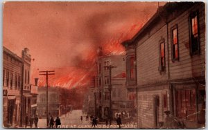 Fire Clay & Dupont Area San Francisco California Devastated By Fire Postcard