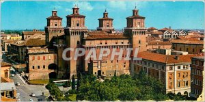 Postcard Old Ferrara Estense Castle and Garden Cavour