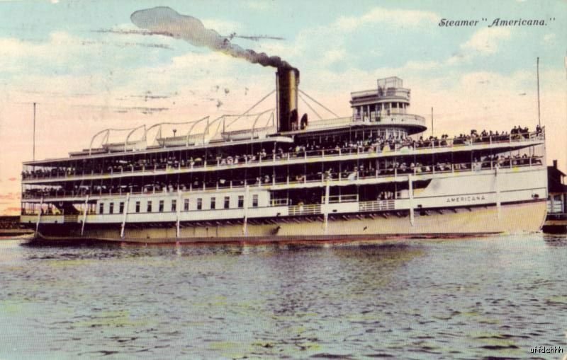 A NEW YORK EXCURSION STEAMER AMERICANA 1914