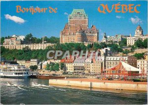 Postcard Modern Boujour Quebec