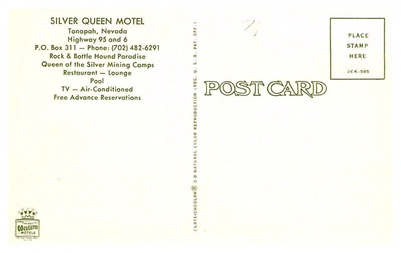 Nevada Tonopah , Silver Queen Motel