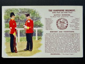 History & Tradition THE HAMPSHIRE REGIMENT Postcard by Gale & Polden No.71