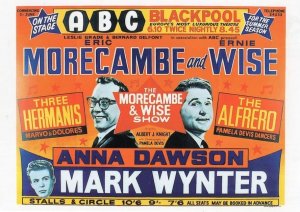 Morecambe & Wise Live At ABC Blackpool Poster Postcard