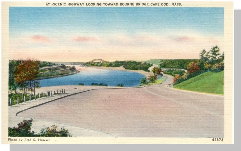 Stunning Cape Cod, Massachusetts/Mass/MA Postcard, Bourne Bridge