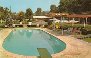 White Sulphur Springs West Virginia pool Old White Motel vintage pc Y13776