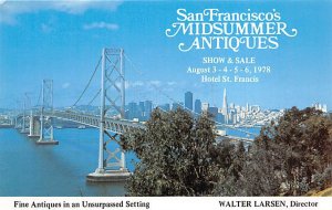 San Francisco's Midsummer Antiques Walter Larsen, Director San Francisco Cali...