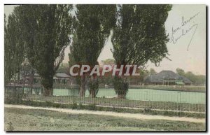 Old Postcard Paris Bois de Boulogne Wattles Shooting pigeons Circle of skaters