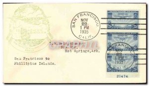 Letter USA 1st Flight San Francisco t Philippine Islands November 22, 1935