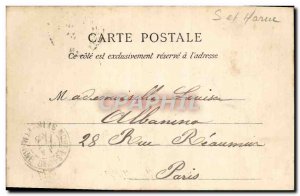 Old Postcard Moret Sur Loing L & # 39Eglise View From Bridge