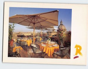 Postcard Rooftop Garden Raphael Hotel Rome Italy