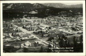 Custer SD Birdseye View Real Photo Postcard