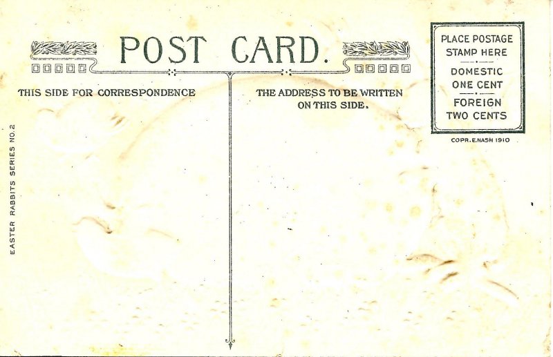 Greeting - Easter. (bunnies & chicks)