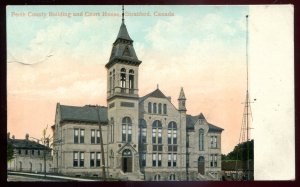 dc1632 - STRATFORD Ontario Postcard 1908 Court House