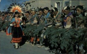 Corn Maiden Dance-San Juan Pueblo, New Mexico, USA Indian Unused close to per...