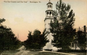 VT - Bennington. Old First Church and Monument Avenue