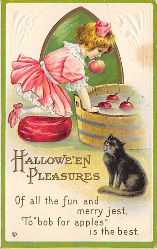 Apple Dunking with Cat Halloween View Images