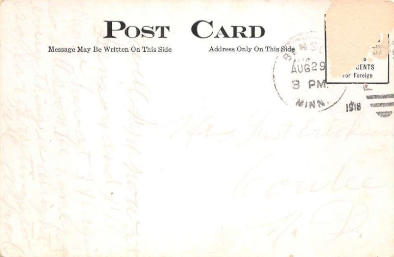 Benson Minnesota South Side School Vintage Postcard AA100271