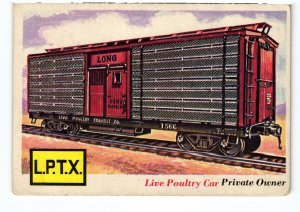 13770 Topps Chewing Gum Card, Railroad Series, No. 67, Live Poultry Car