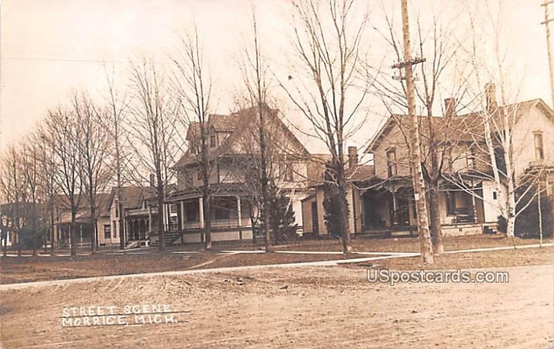 Street Scene in Morrice, Michigan