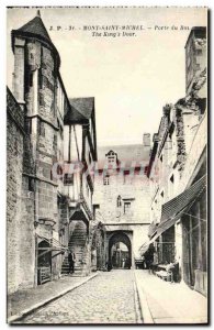 Postcard Mont Saint Michel Old Gate Road