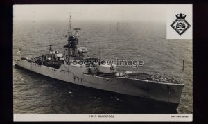 na9157 - Royal Navy Warship - HMS Blackpool F77 (Frigate) - postcard