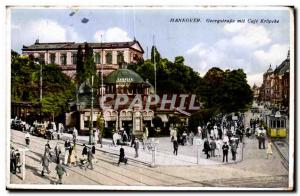 Old Postcard Hannover Georgstrasse mit Cafe Kropcke