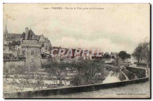 Old Postcard Vannes al View city taken Garenne