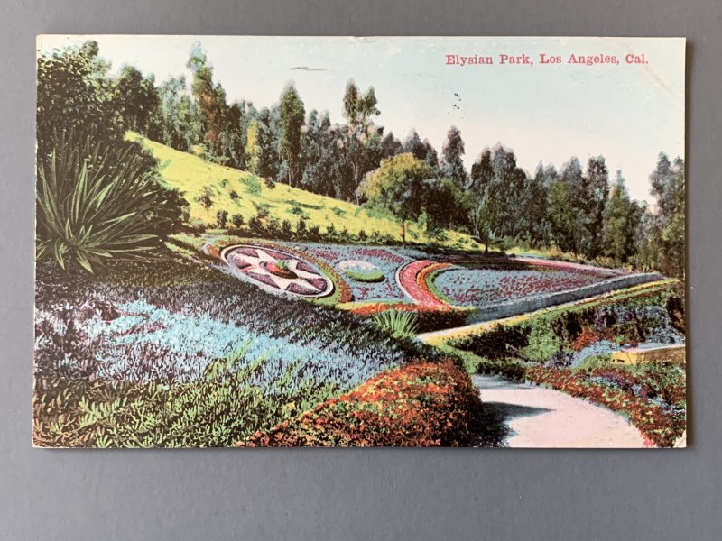 Elysian Park Los Angeles CA Litho Postcard A11498083339