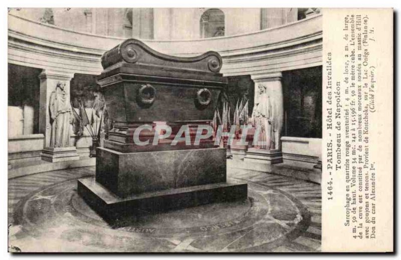 Old Postcard Paris Hotel Tomb of Napoleon 1st Invalides