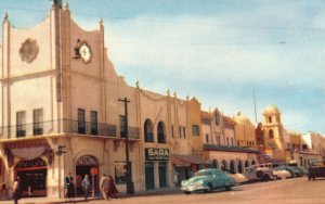 Vintage Postcard  View of Hotel Foreign Club Building and Shops Tijuana Mexico