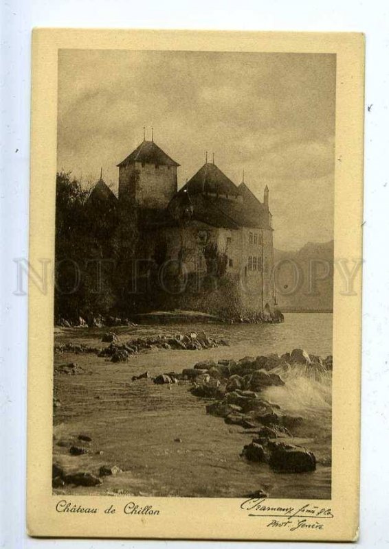 203163 SWITZERLAND Chateau de Chillon Vintage postcard