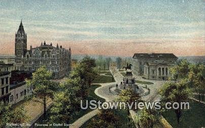 Panorama Of Capitol Square - Richmond, Virginia