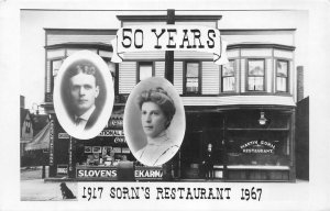 J70/ Cleveland Ohio RPPC Postcard REPRINT Martin Sorn's Restaurant 185