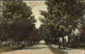 Milton Mills NH School St. c1910 Postcard