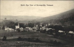 Brownsville Vermont VT Bird's Eye View c1910 Vintage Postcard