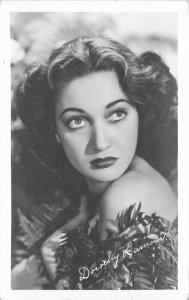 Beautiful Movie Star Actress Dorothy Lamour RPPC Photo Postcard 21-12028