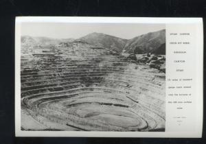 RPPC BINGHAM UTAH OPEN PIT COPPER MINE MINING VINTAGE REAL PHOTO POSTCARD