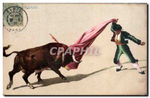 Old Postcard Bullfight Bullfight Potazo