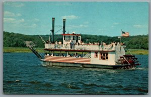 Postcard Haddam CT c1960s The River Queen New England Steamboat Lines Inc Advert