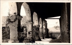 Old Mission Of Santa Cruz California Vintage RPPC C035