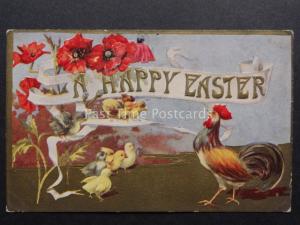 Poppies: A HAPPY EASTER Chicks & Cockerel - Donate to R.B.L.