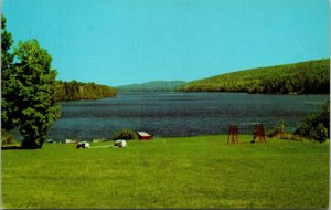 Vtg Copper Harbor Michigan Lake Fanny Hooe Scenic View 1960s Postcard