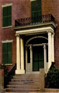 Massachusetts Salem Doorway Salem Club 1818