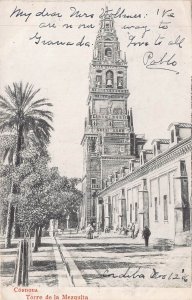 CORDOBA ANDALUCIA SPAIN~TORRE de la MESQUITA~1906 PHOTO POSTCARD