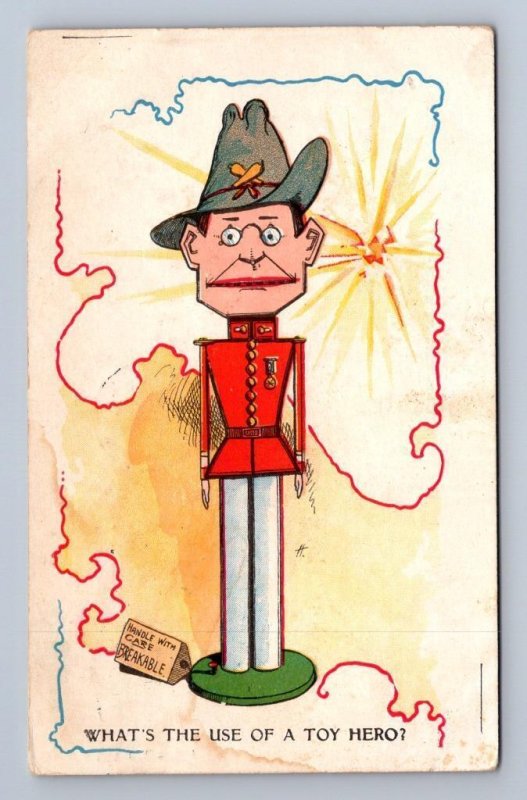 TOY SOLDIER HERO SPANISH AMERICAN WAR MILITARY WAUKEGAN ILLINOIS POSTCARD 1910