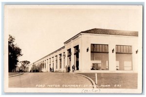 St. Paul Minnesota MN Postcard RPPC Photo Ford Motor Company Building c1940's