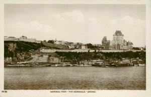 RPPC Postcard Quebec City Panoramic View Chateau Frontenac 