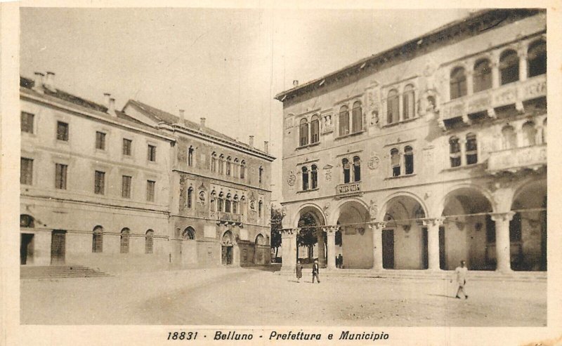 ITALY Belluno county hall and city hall